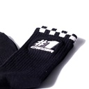 #1 Gripper Adult Crew Socks - Black