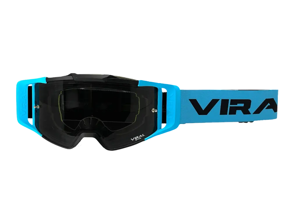 Viral Brand Alpha Series Goggles with Smoked Lens (Blue)-Right