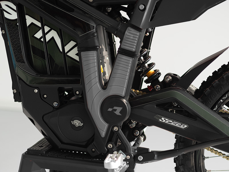 RTech Bi-Material Frame Protectors for Talaria Sting (2023-2026) - (Grey/Black)