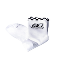 #1 Gripper Adult Crew Socks - White