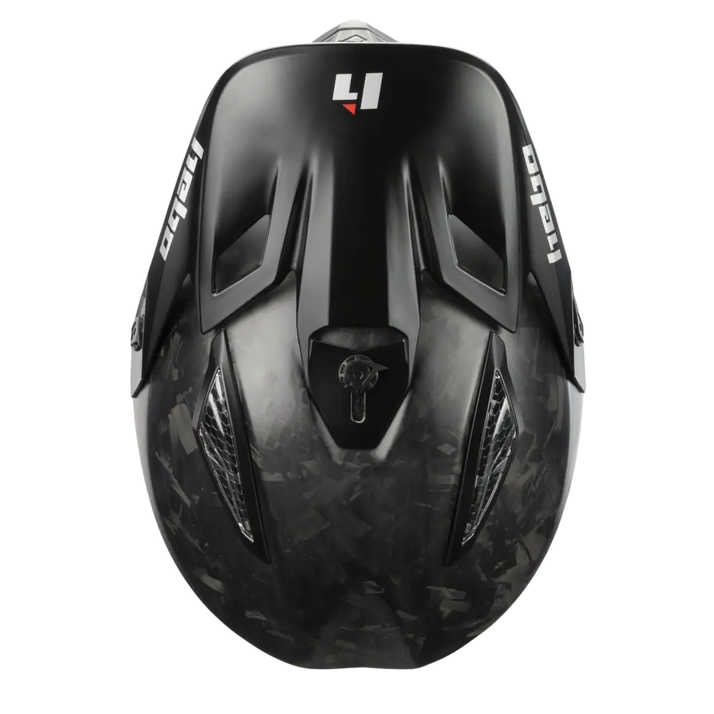 Hebo Enduro Race Helmet (Forged Carbon) - Top