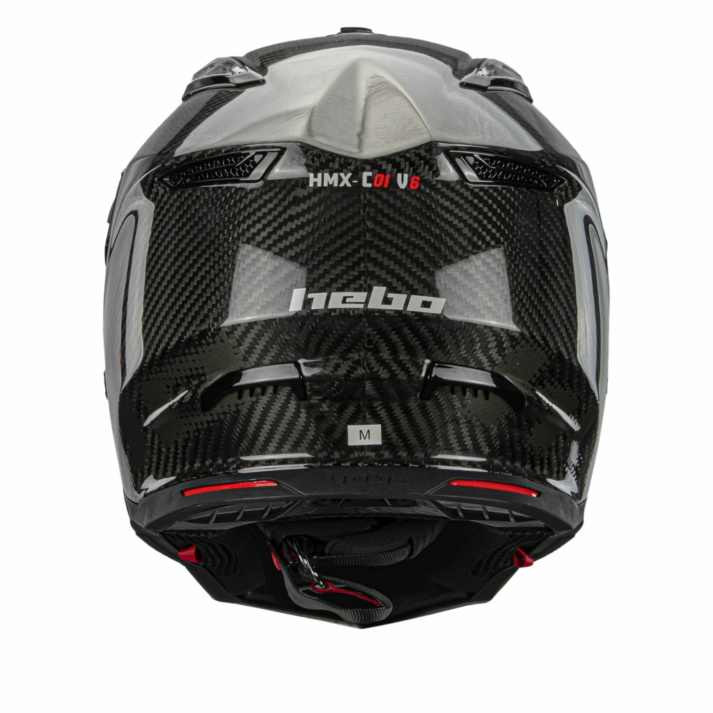 Hebo Enduro Race Helmet (K3 Carbon) - Back