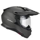 Hebo Transam Trial Helmet (Titanium) - Side Closed