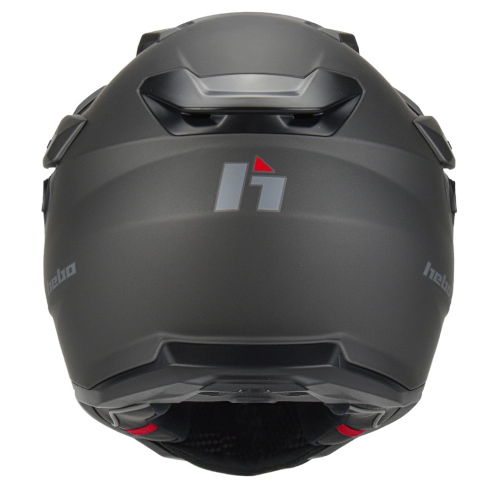 Hebo Transam Trial Helmet (Titanium) - Back