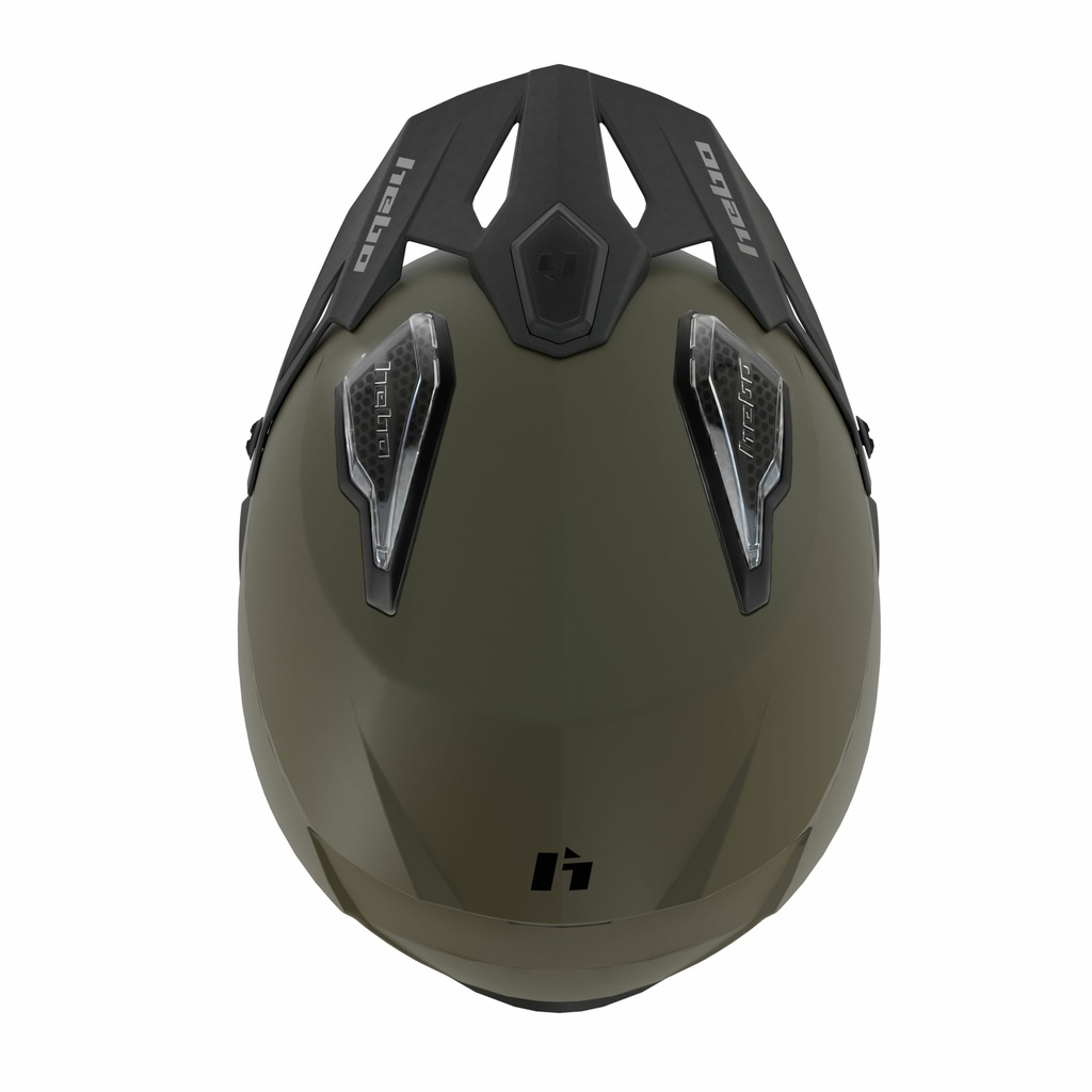 Hebo Zone 5 Duo Helmet (Matte Green) - Back