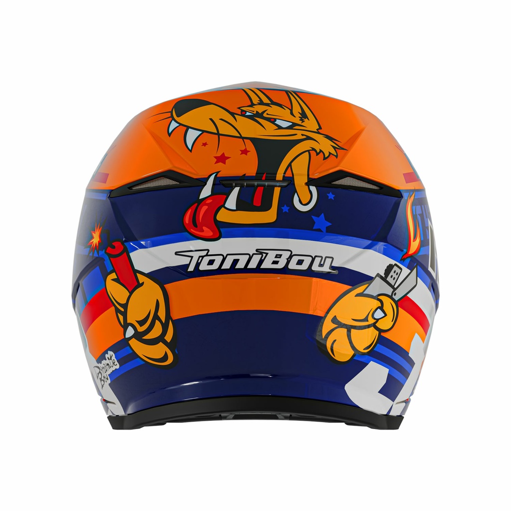 Hebo Zone 5 Toni Bou Helmet - Back