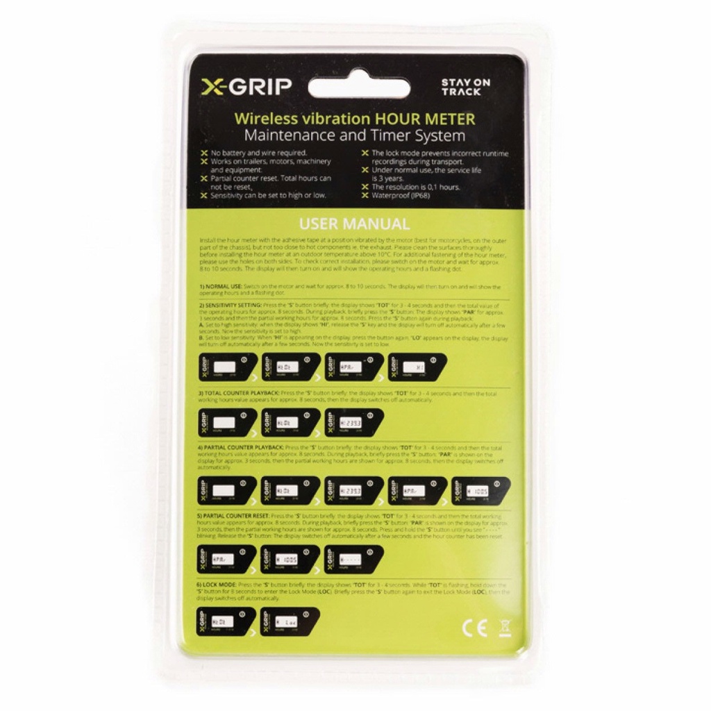 X-Grip Hour Meter