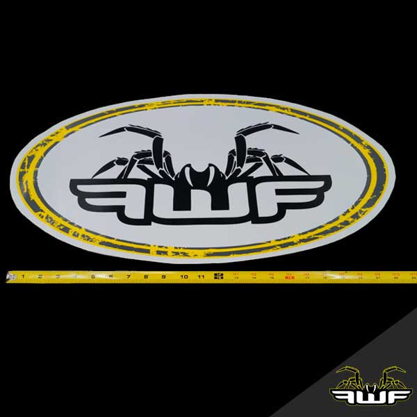 FWF Logo Window Sticker - 24in x 6.5in