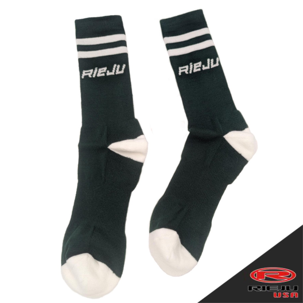 Socks, RIEJU, Pair, Vintage, Green/White