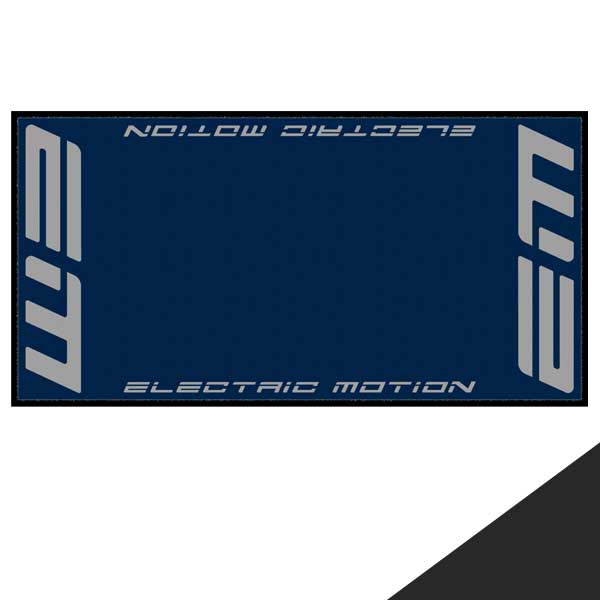 Carpet, Logo, Electric Motion, 100x200cm (39.37x78.74in)
