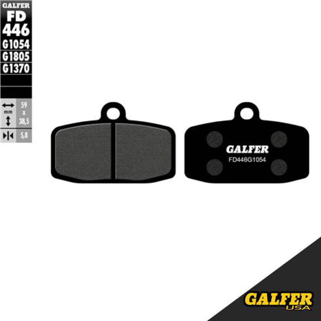 Galfer - Pads, Brake, FD446, G1054, Semi-Metallic