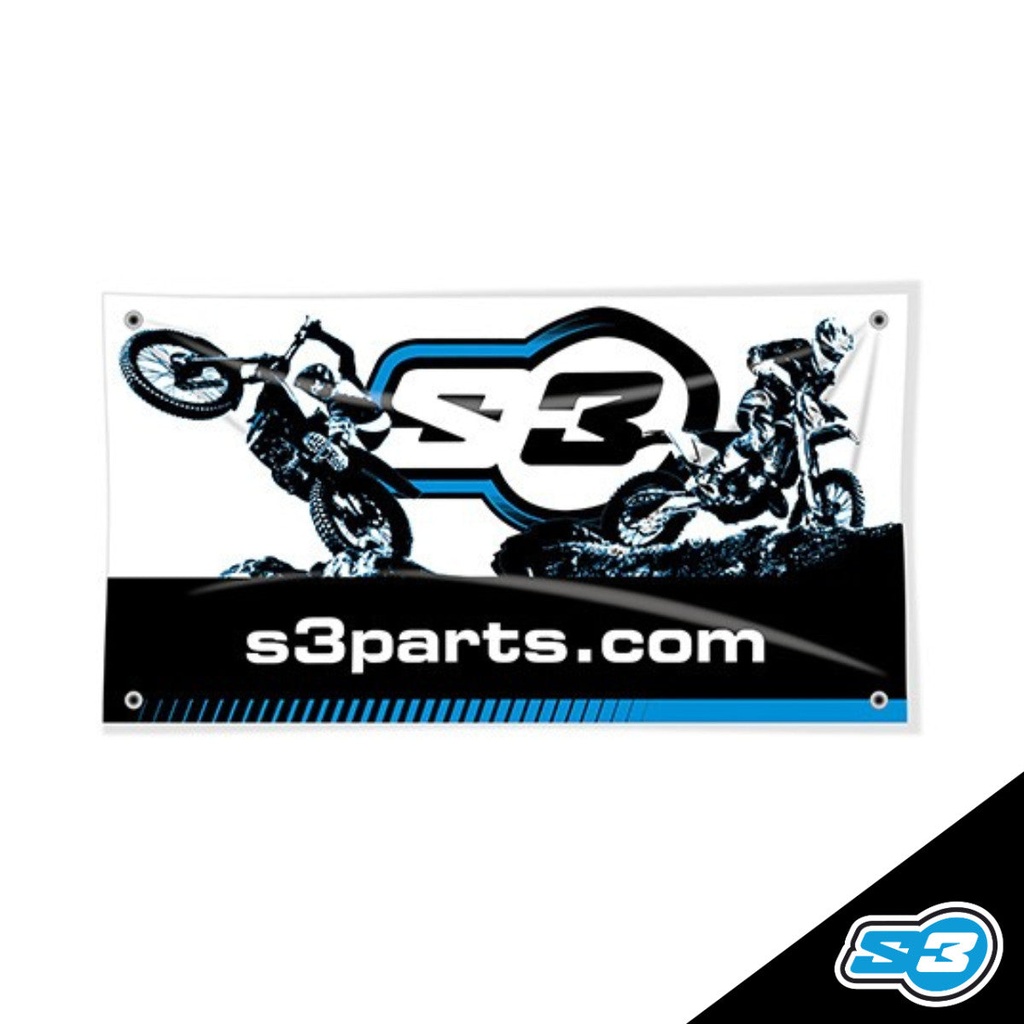 S3 - Banner, Logo, S3, 150x80cm (59" x 31.5")