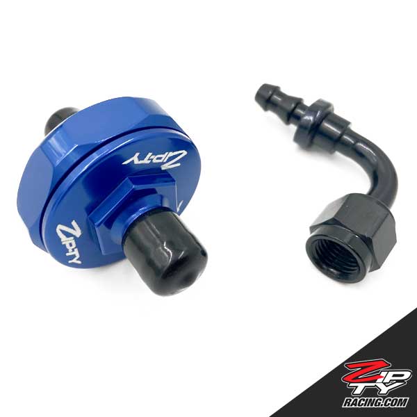 Zip-Ty Racing - Quick Disconnect, Fuel Filter, SWM RS/SM (Blue)