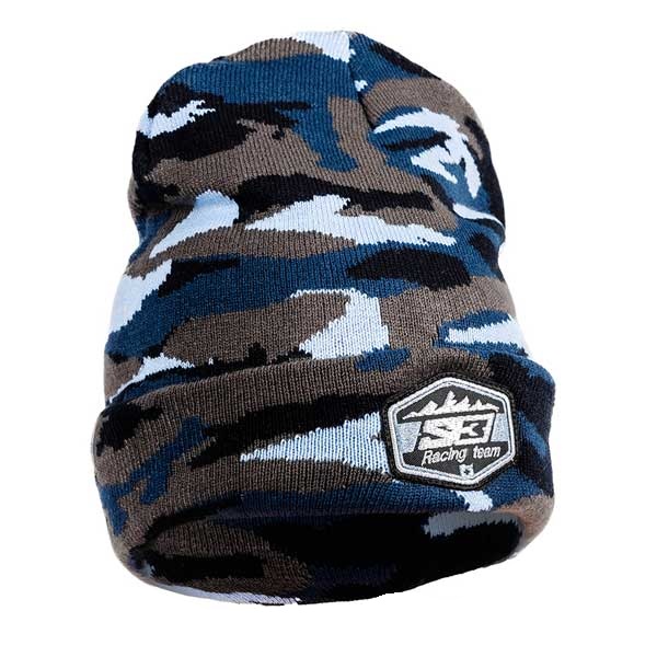 S3 Winter Racing Beanie (Blue Camo) - (Limited Stock)