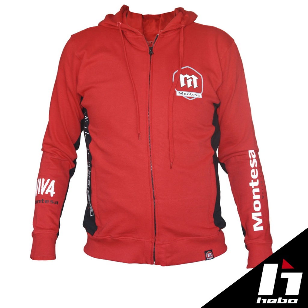 Hebo - Hoodie, Paddock, Montesa, Red, MT4003 (Limited Stock)