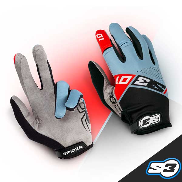 S3 - Gloves, Spider, Grey, V-997