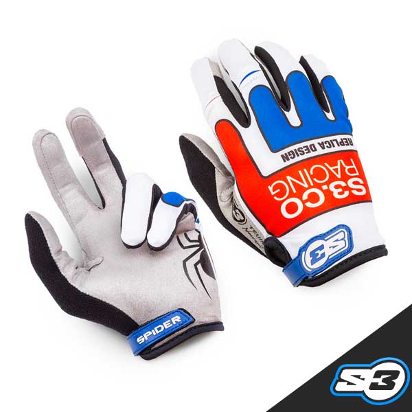 S3 - Gloves, Spider, White Bosco, V-996