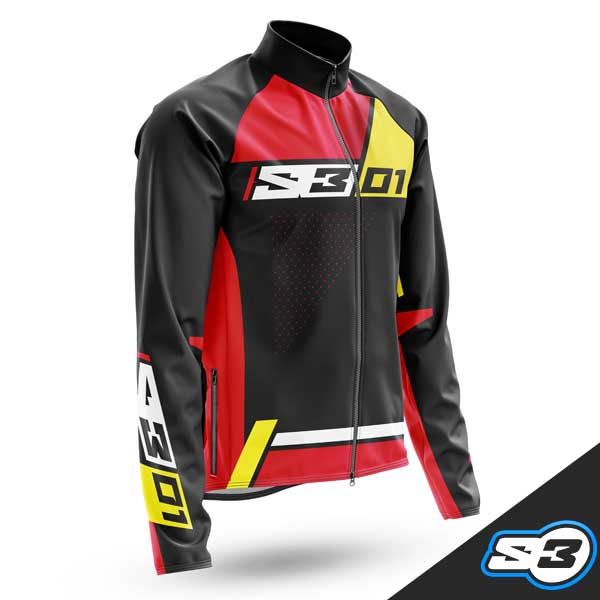 S3 - Jacket, Collection 01, Trials, Black/Red, 01-RY3