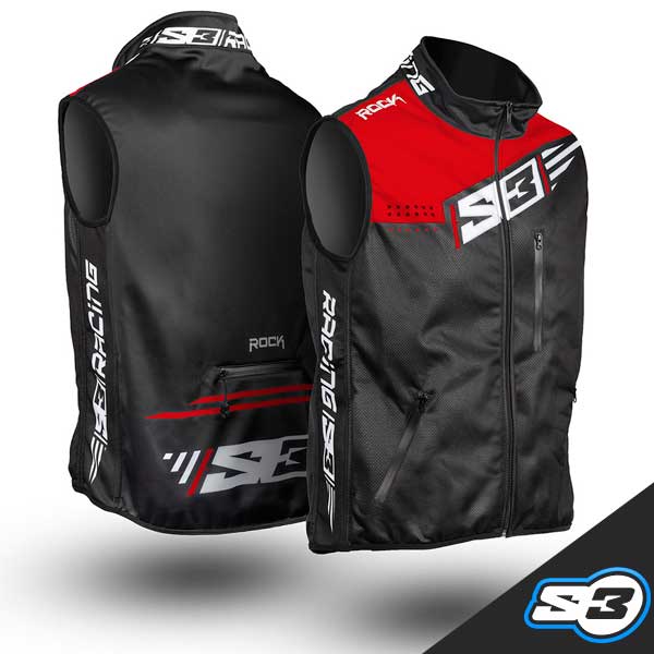 S3 - Vest, B-Warmer, Black/Red, Q-R7 (Limited Stock)