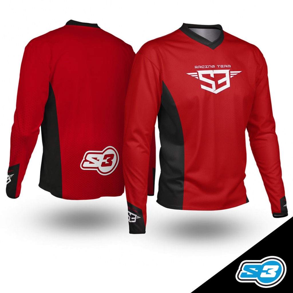 S3 - Jersey, Red Collection, Red/White, TES-550