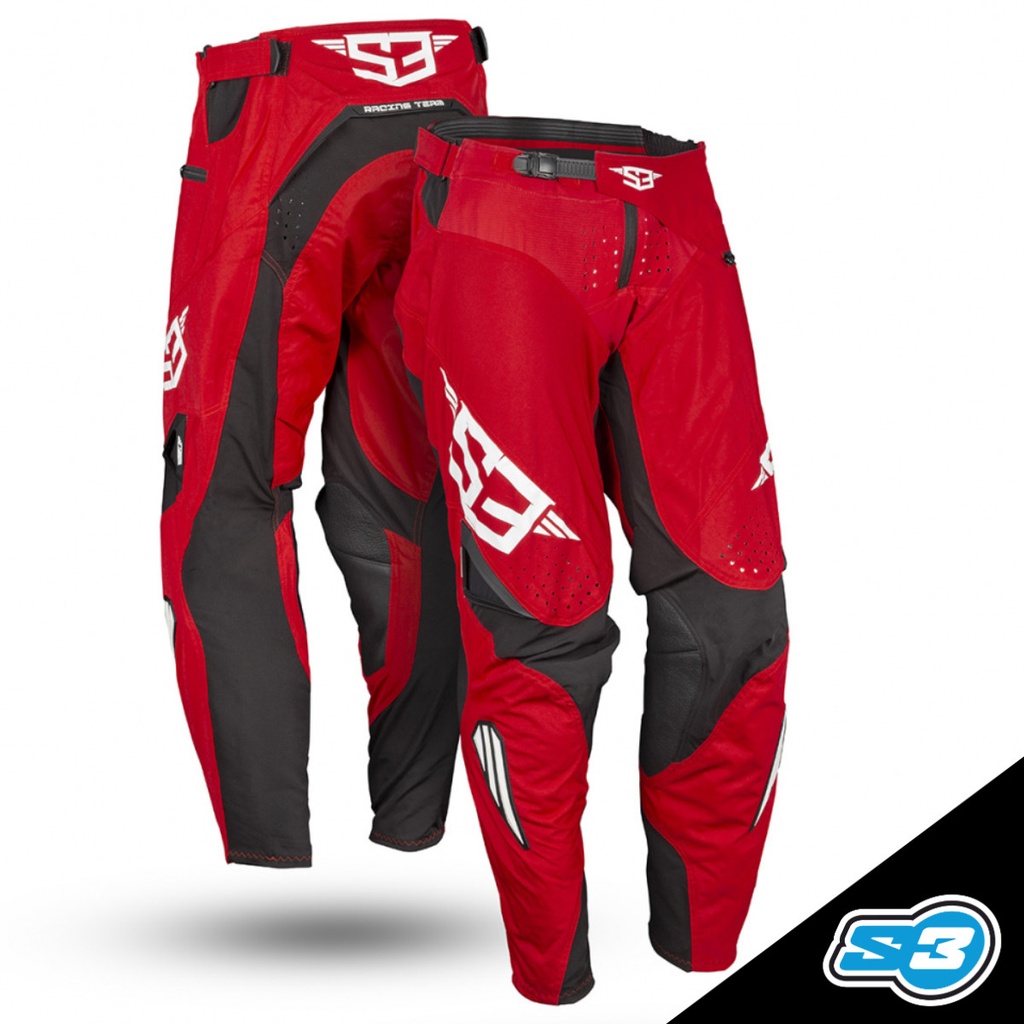 S3 - Pants, Off Road TE (HARD), Red, TE-5500