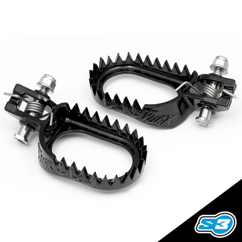 S3 Hardened Steel Punk Footpegs for Compatible KTM, Husqvarna & GasGas Models (2017-2023) 