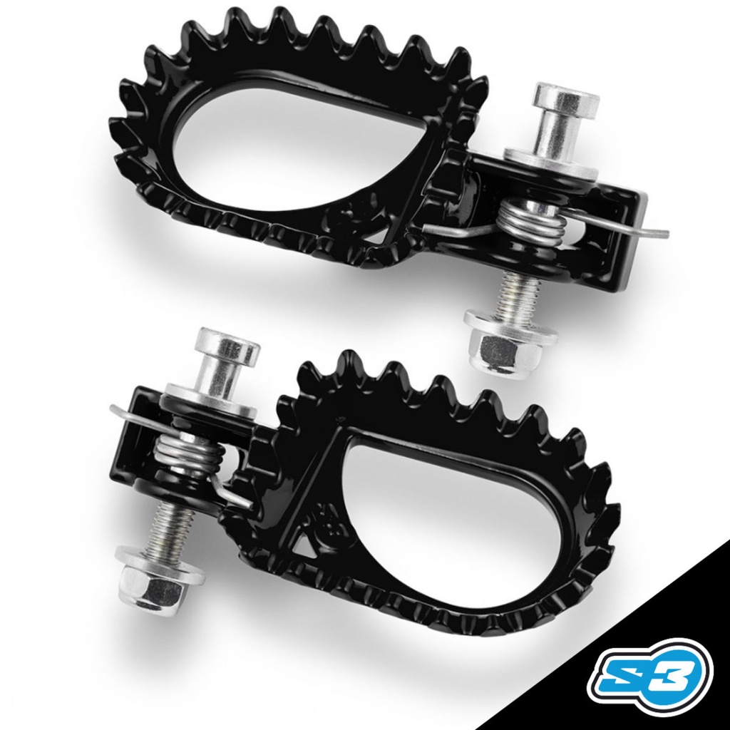 S3 - Footpegs, Hard Rock, Steel, Trials, ESK-HR-STEEL