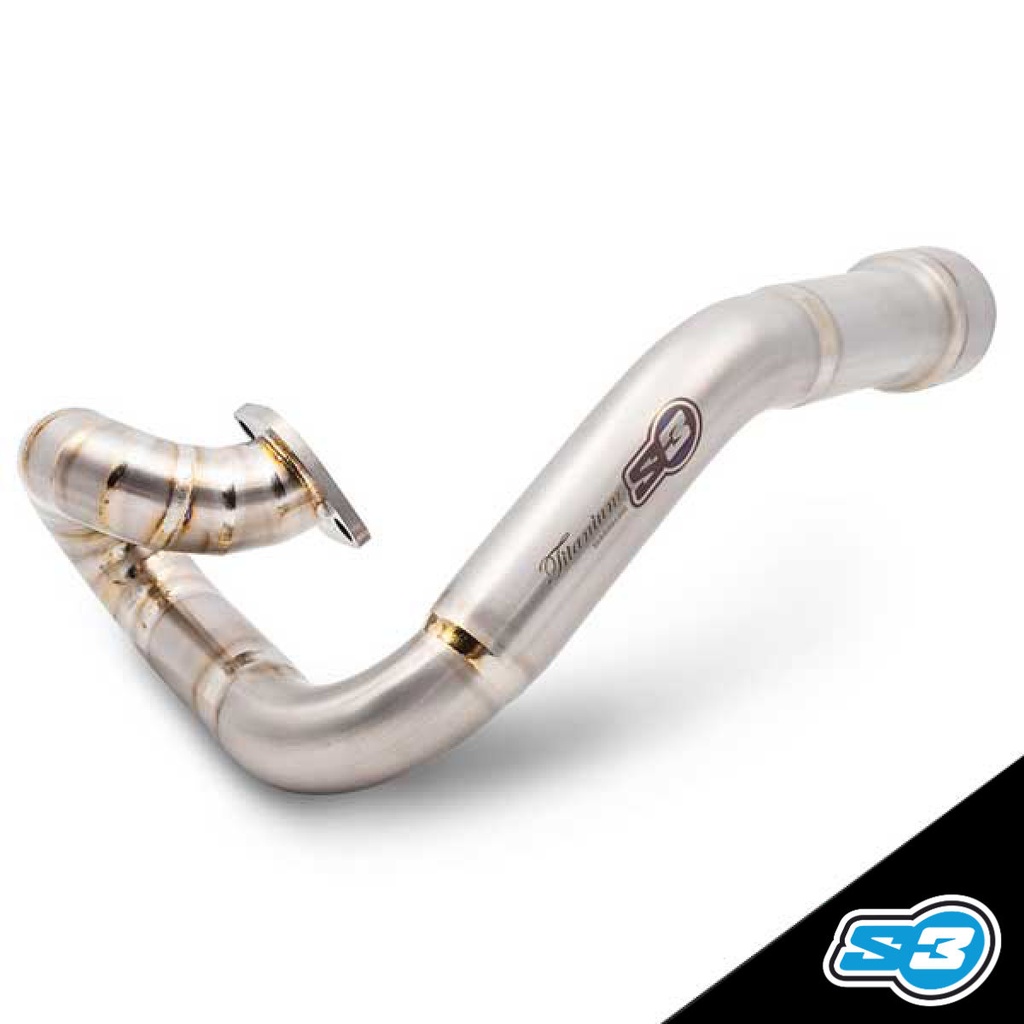 S3 - Pipe, Exhaust, 2T, Trials, Titanium, Beta EVO, "Long", EX-B-EVO2-LONG