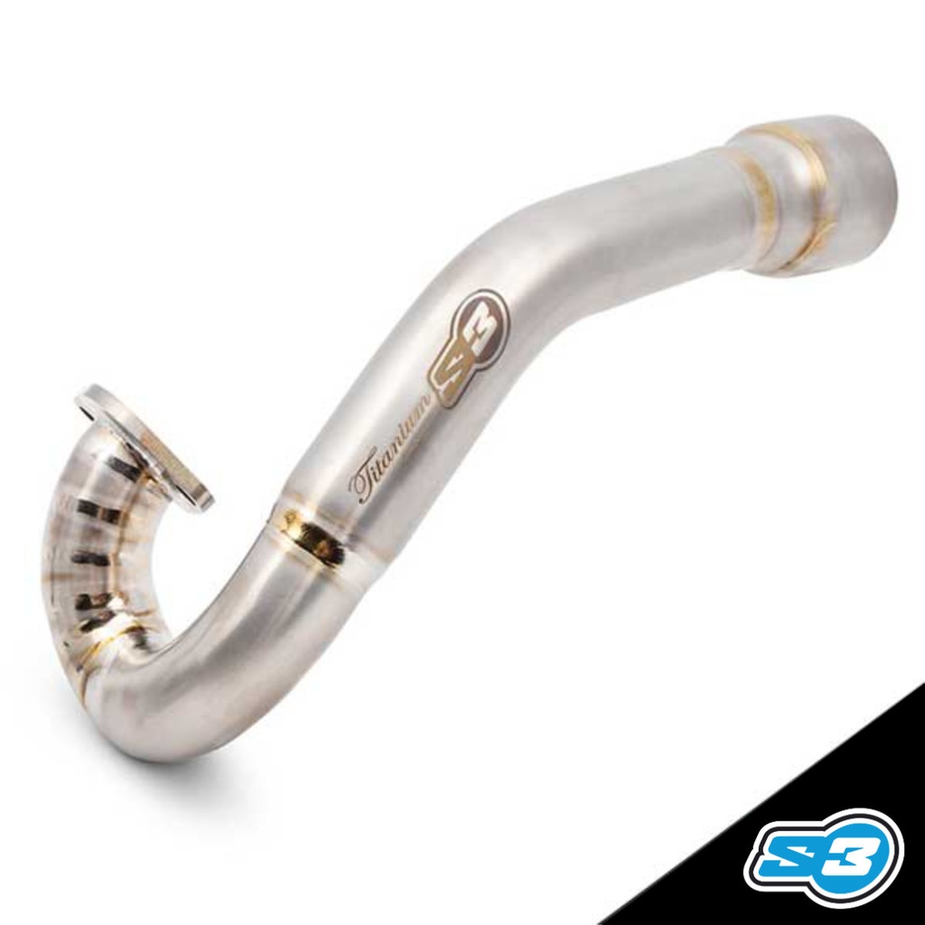 S3 - Pipe, Exhaust, 2T, Trials, Titanium, Beta EVO, "Racing", EX-B-EVO-RACING
