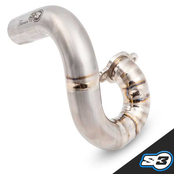 S3 - Pipe, Exhaust, 2T, Trials, Titanium, TRS, "Racing", EX-TRRS