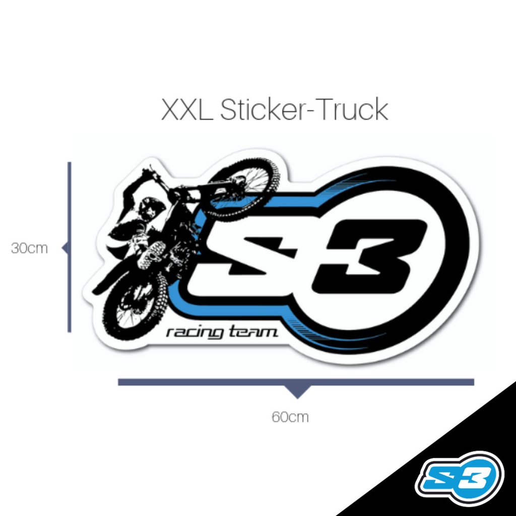 S3 - Sticker, 30x60cm, Trial Team, DA-TR