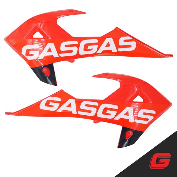 RJ - Kit, Covers, Radiator, Red with Decal, GasGas 18-19, BE92000CT-CLJ-1