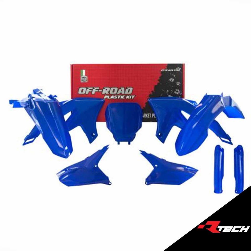 RTech R-KITYZF-BL0-723 Full Plastic Kit  - Yamaha YZF/YZ-FZ Models (2023 to 2025) - 6 PCS - (YZ Blue)