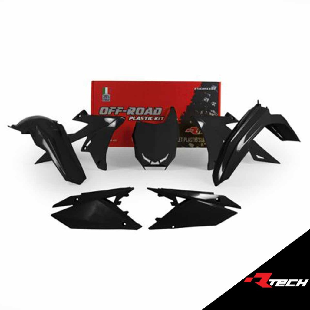 RTech R-KITRMZ-NR0-518 Plastic Kit - Suzuki RMZ Models (2018 to 2024) - 5 PCS - (Black)