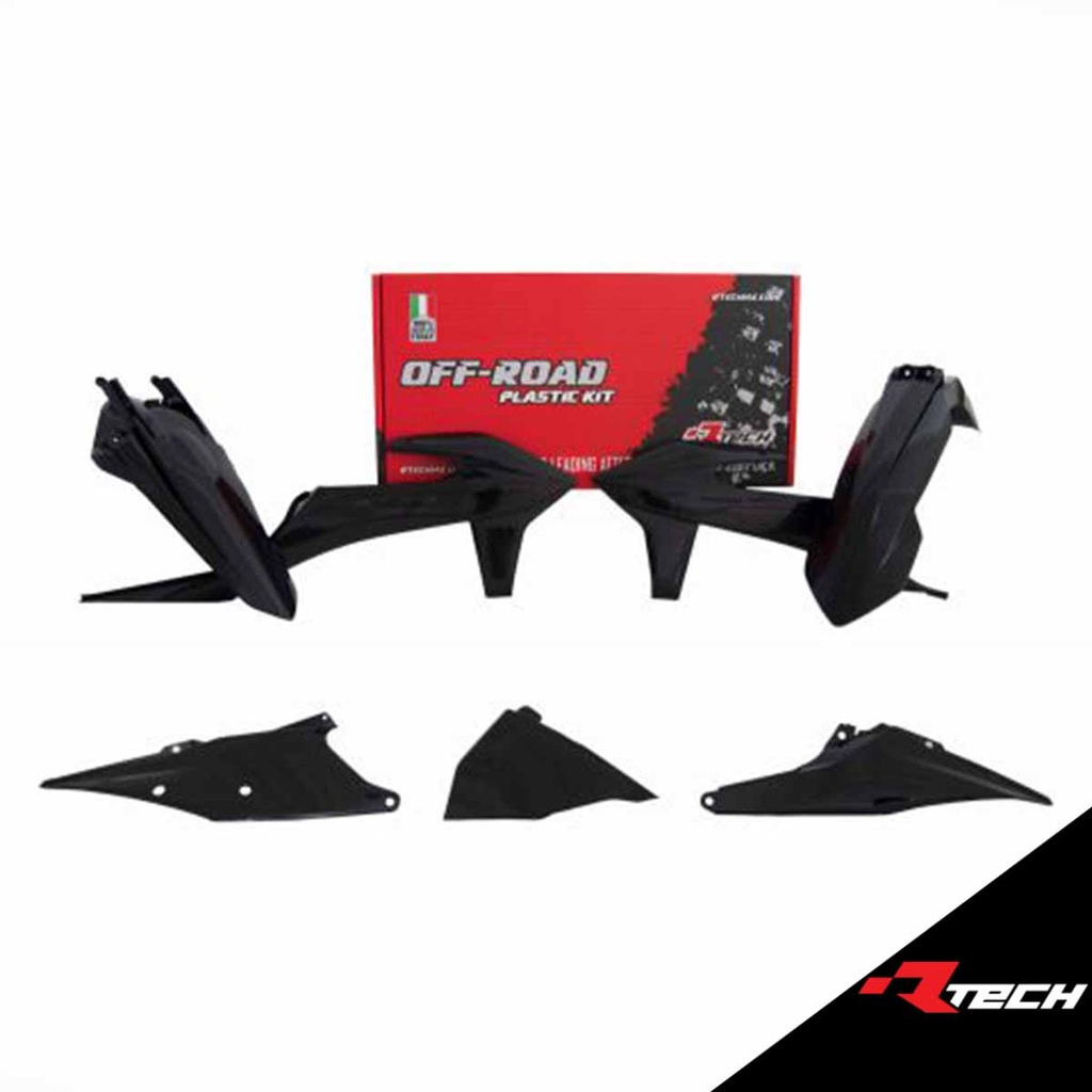 RTech R-KITKTM-OEM-420 Plastic Kit - KTM EXC/EXCF/XC-W/XCF-W Models (2020 to 2023) - 5 PCS - (K Orange / Black)