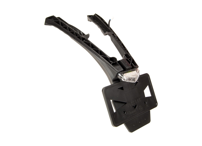 RTech Integra License Plate Holder with LED Taillight for Beta RR Bikes - USA Version - (2020-2024) - (Black)