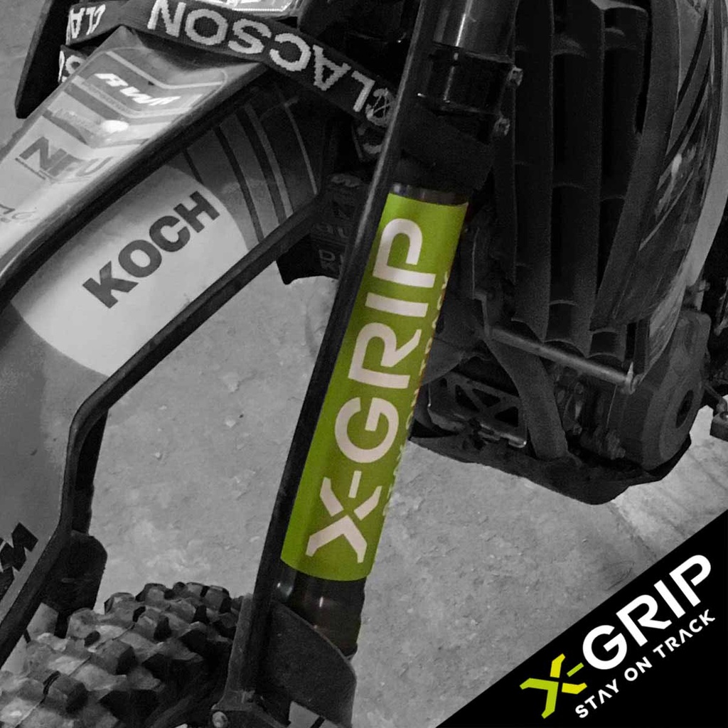 X-Grip Fork Stickers - 2 PCS - (Green/White)