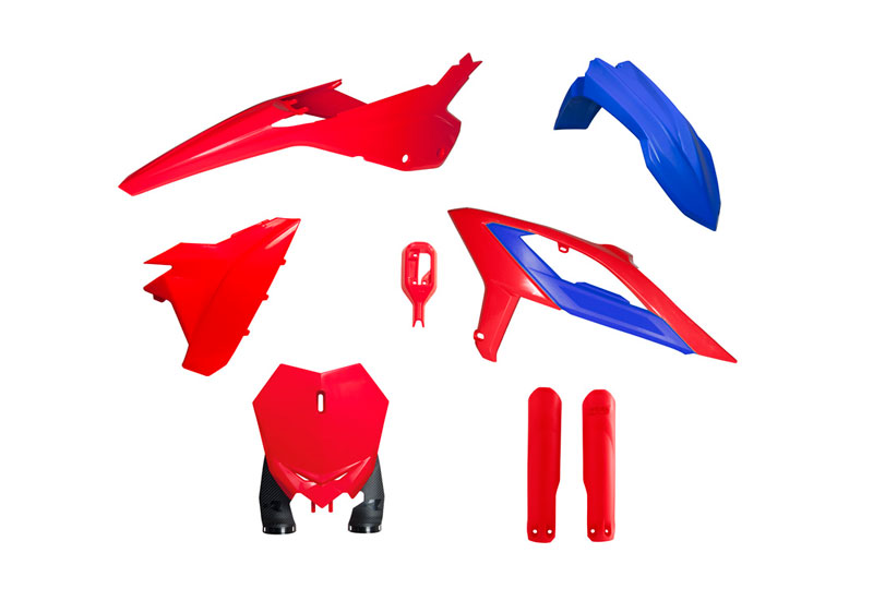 RTech Plastic Kit for Beta RX Models (2023 to 2024) - 6 PCS - (Beta Red/Beta Blue/Black)