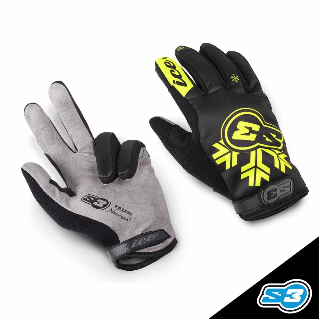 S3 - Black, Gloves, S3 Ice Yellow, IC-YB-X