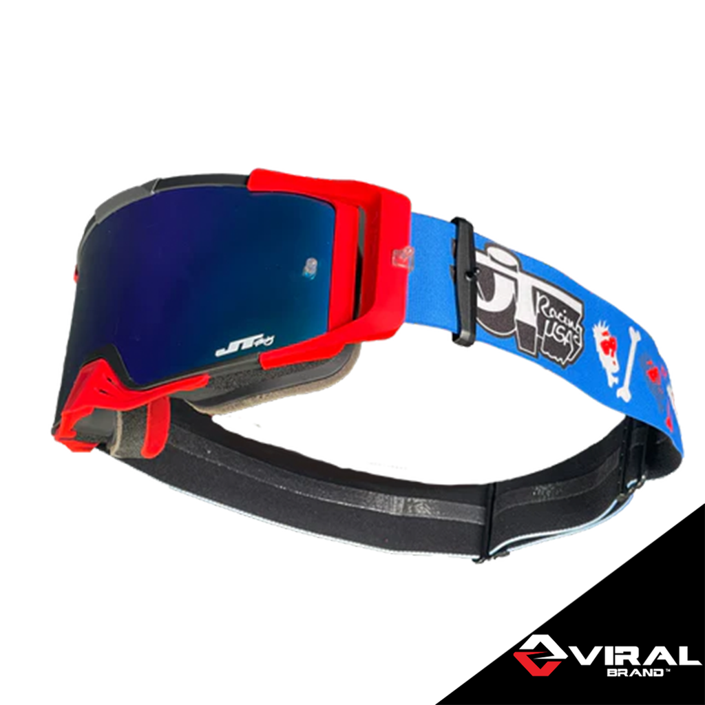 Viral Brand JT-BONES Motocross Goggles 