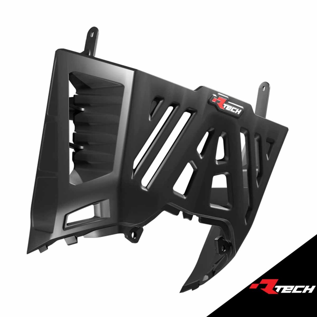 RTech R-PMT7NR0UP24 Upper Connection Plastic Engine Protector-Radiator Scoops - Yamaha T7 Models (2019 to 2024) - (Black)