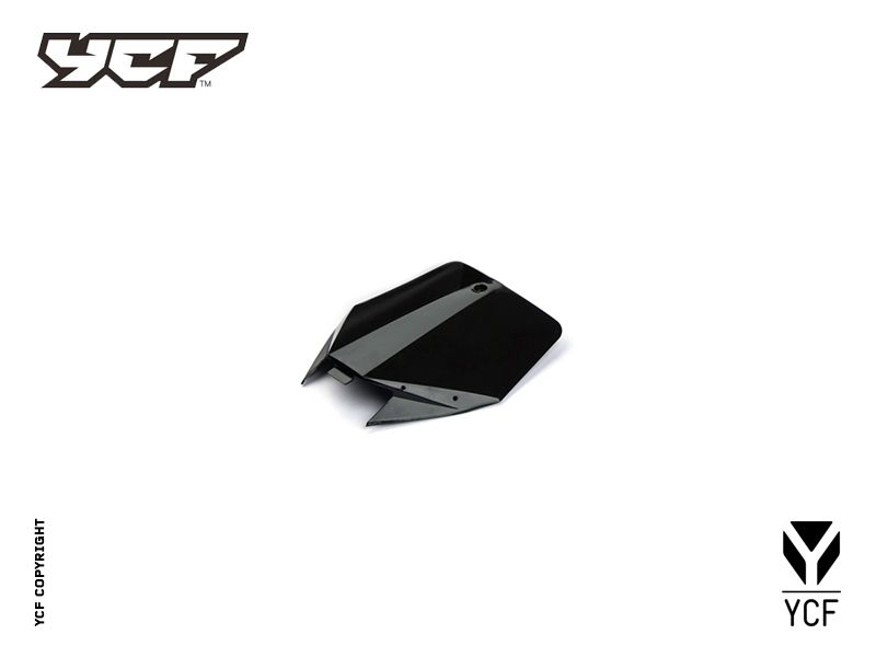 YCF Front Number Plate for Select YCF Bikes (2024-2025) - (Black)