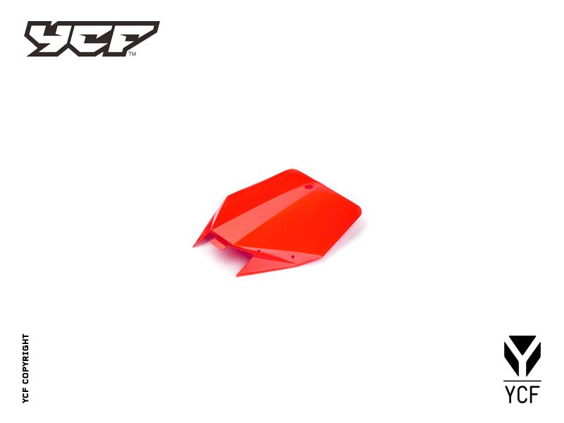 YCF Front Number Plate for Select YCF Bikes (2024-2025) - (Red)