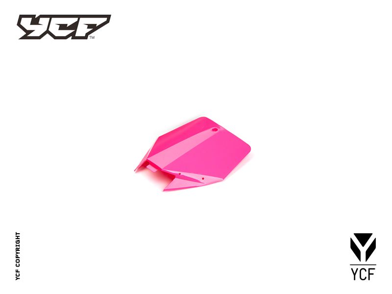 YCF Front Number Plate for Select YCF Bikes (2024-2025) - (Pink)