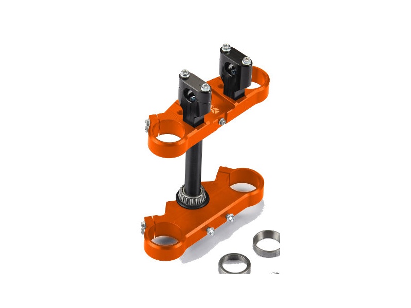 YCF 160mm 45/48 Triple Clamp Set for Select YCF Bikes (2024-2025) - (Orange)