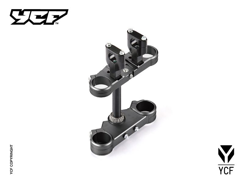 YCF 170mm 48/48 Triple Clamp Set for Factory SP Bikes (2024-2025) - (Black)