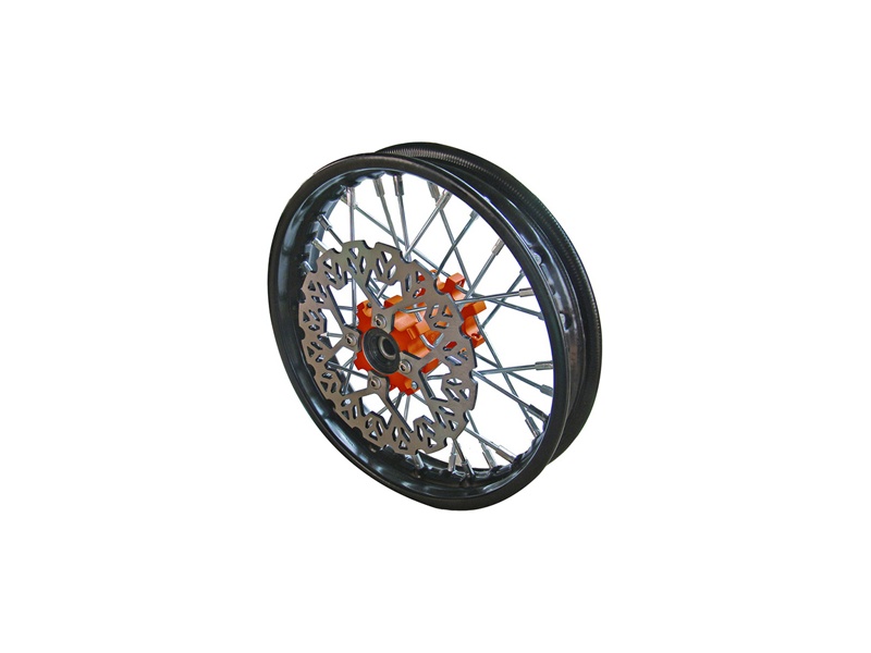 YCF Front Wheel for 50AE & Electric W50 Bikes (2024-2025) - (Orange)