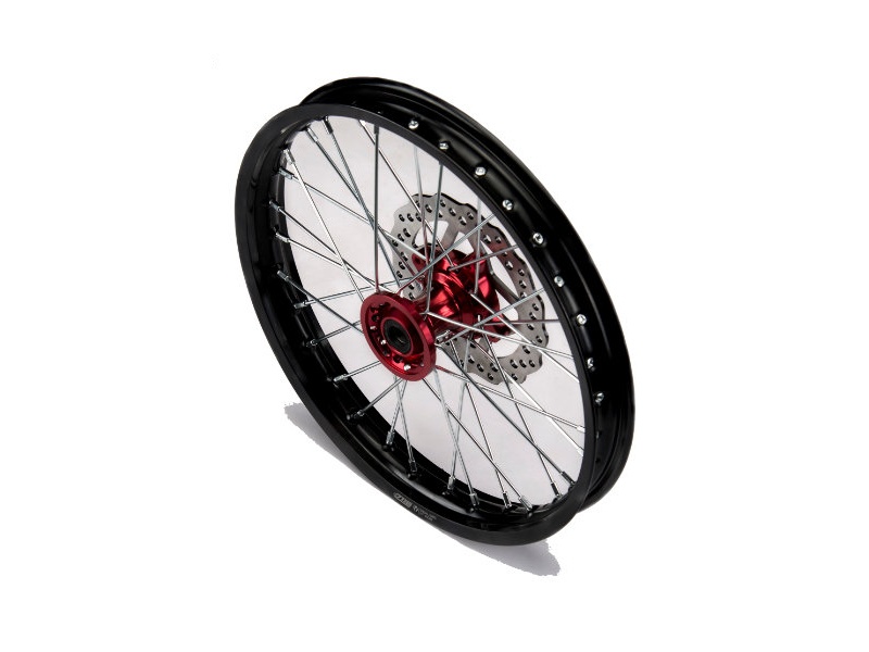 YCF 17" Front Aluminum Wheel with Brake Rotor & Sprocket for Bigy Bikes (2024-2025) - (Red)