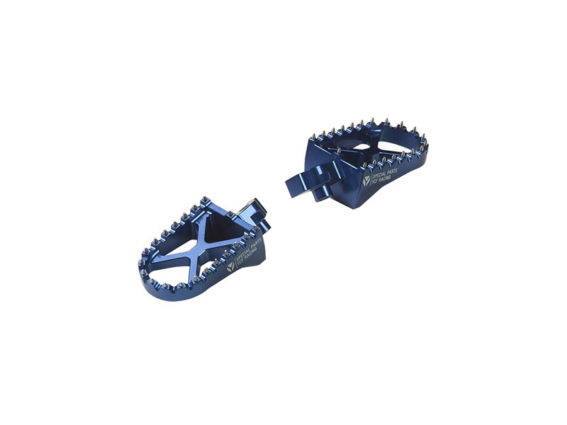 YCF Aluminum Foot Pegs for YCF Bikes (2024-2025) - (Blue)