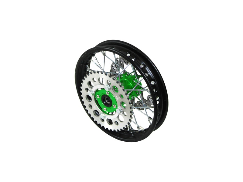 YCF Rear Wheel for 50 & Electric 50 Bikes (2024-2025) - (Green)
